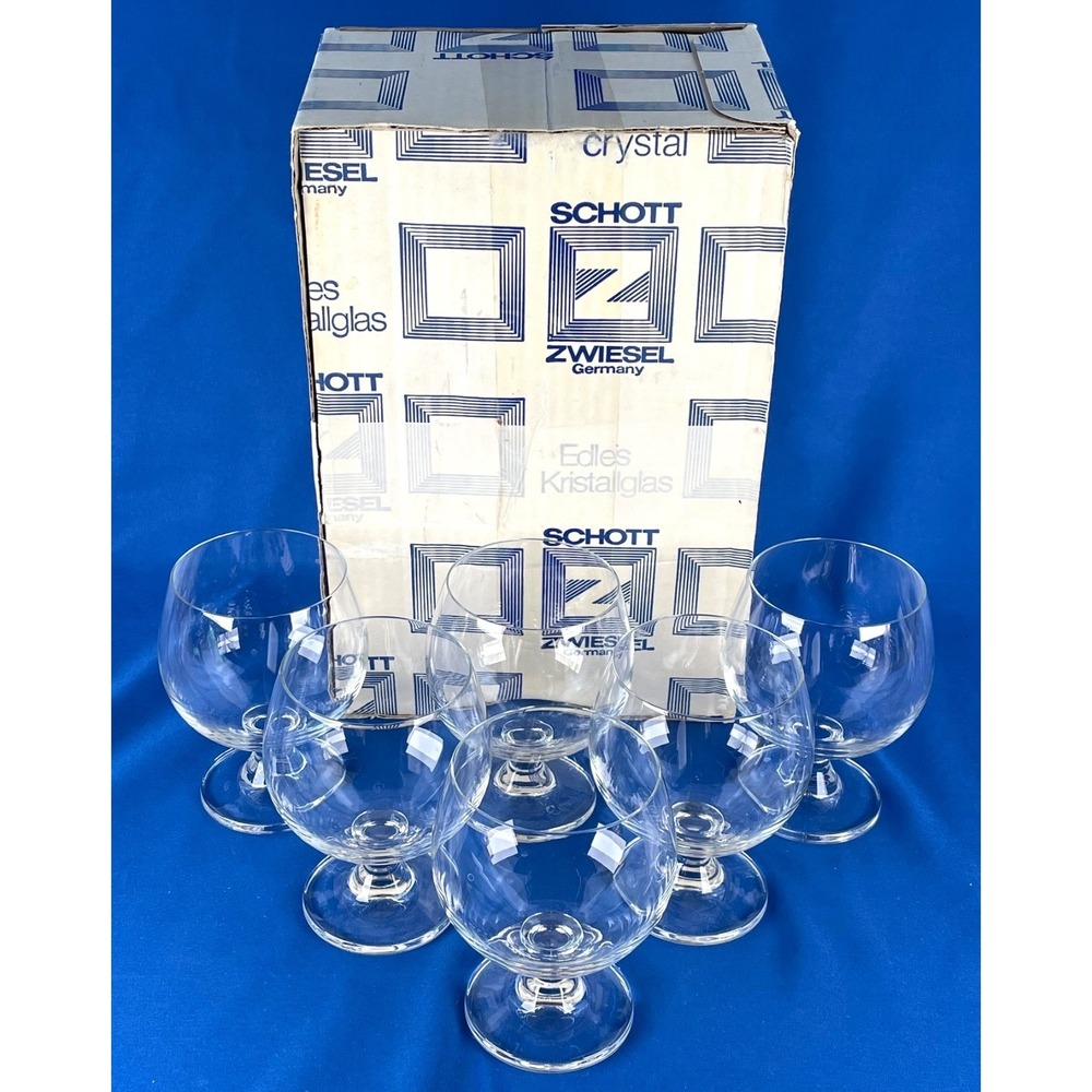 Schott Zwiesel‎ Crystal Burgundy Wine Balloon Goblets Set of 6 Made in Germany